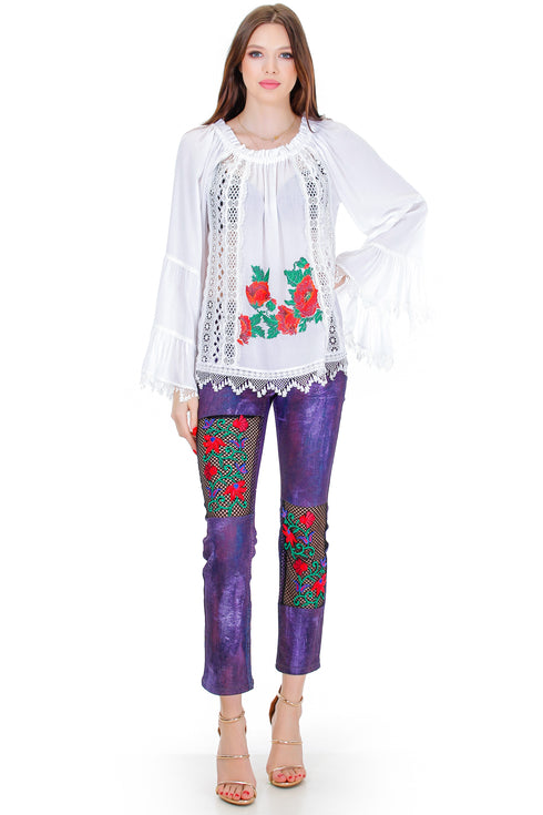 Bluza vascoza cu broderie  Liza Panait Liza Panait Online Boutique